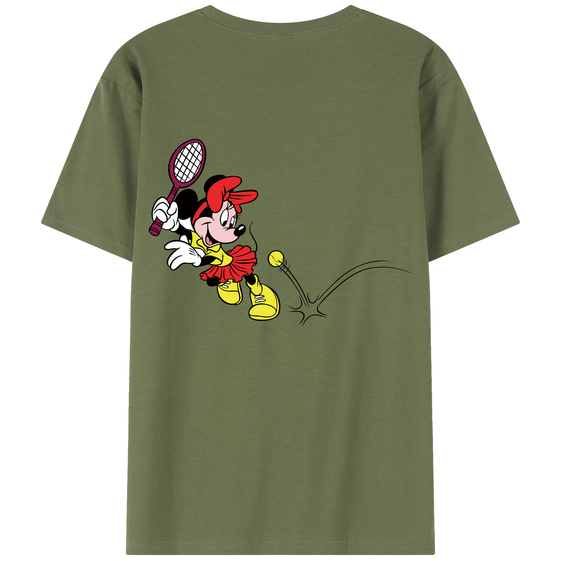 （画像用） ミッキーマウス Mickey Mouse 綿100％半袖Tシャツ（背面プリント）